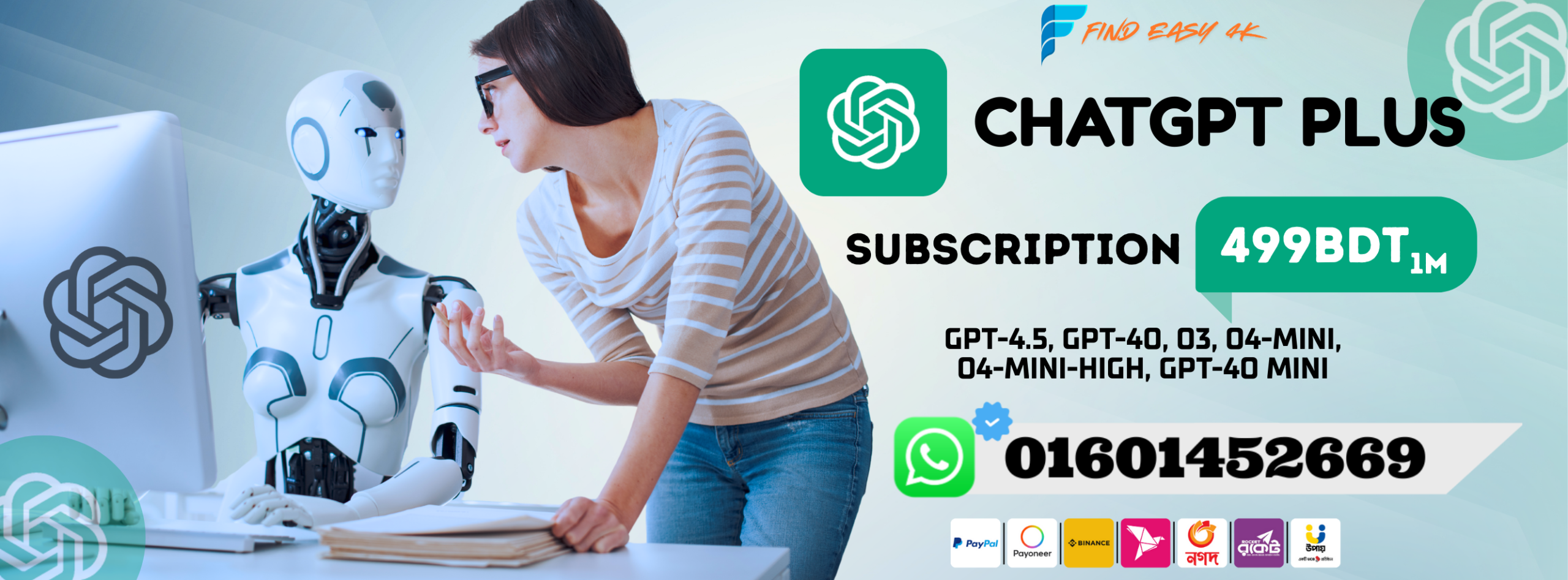 Chatgpt Plus subscription buy in Bangladesh